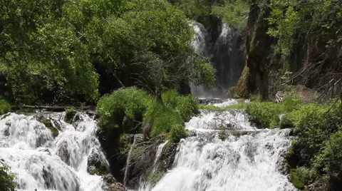Several Waterfalls and in the same place Stock Footage 40302504