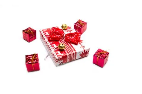 Several wrapped boxes Stock Photos