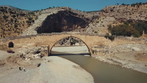The Severan Bridge (also known Cendere Bridge or Septimius Severus Bridge) Stock Footage 258622928