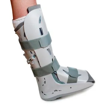 Severe ankle sprain Stock Photos
