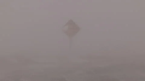 Severe Blizzard snowstorm and high wind with whiteouts Stock Footage 44070983