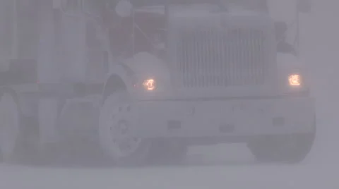 Severe Blizzard snowstorm and high wind with whiteouts Stock Footage 44077690