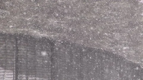 Severe Blizzard snowstorm and high wind with whiteouts Stock Footage 44149737