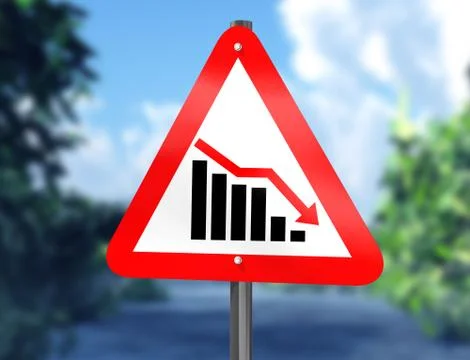 Severe downturn Stock Illustration