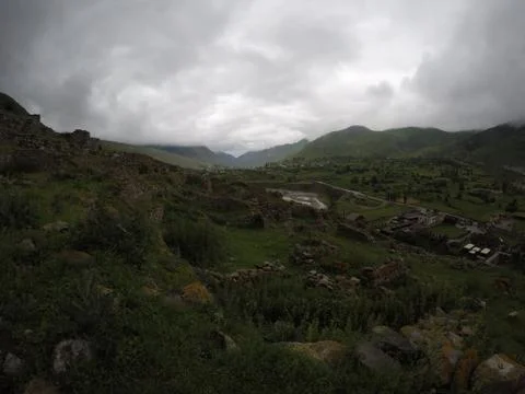 Severe mountain scenery Stock Photos