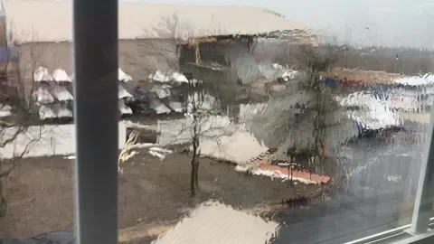 Severe Rain Storm Blows Through New Jersey Marina, Somers Point, New Jersey, USA Stock-Footage 205175153