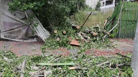 Severe storms hit Romania, Bucarest, RO - 01 Jul 2026 Vidéo 338017704