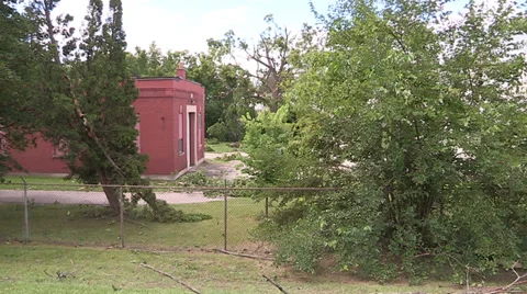 Severe thunderstorm damage Stock Footage 36783966
