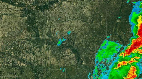Severe-Thunderstorm Doppler Radar (no Warn Boxes) Video stock 68511612