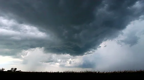 Severe Thunderstorm Lightning Illinois 動画素材 63844535