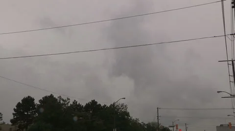 Severe thunderstorm moving in Stock Footage 40040795