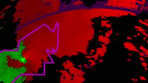 Severe thunderstorm outbreak with tornad... | Stock Video | Pond5