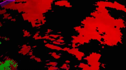 Severe thunderstorm outbreak with tornad... | Stock Video | Pond5