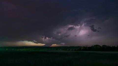 Severe Warned Storm Stock Footage 219720234