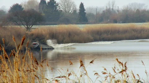 Severn Bore Tidal Wave Stock Footage 326887