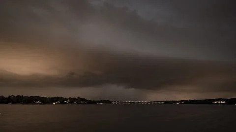 Severn River Thunderstorm Timelapse. Video stock 150770860