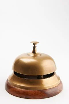 Sevice Bell On White Background Foto stock