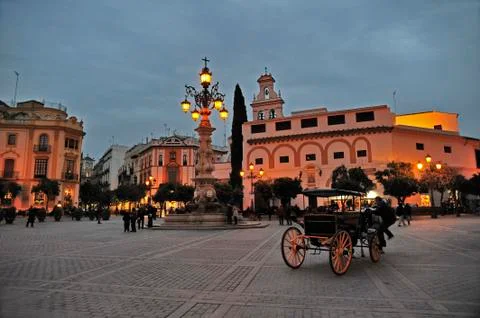 Sevilla by night Stock Photos