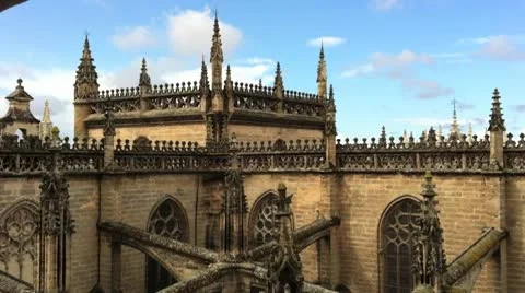 Seville Cathedral Stock Footage 10729023