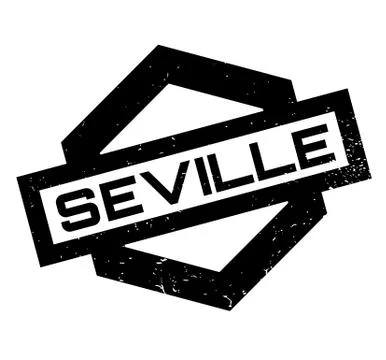 Seville rubber stamp Stock Illustration