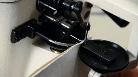 Sew leather Stock Footage 12377188