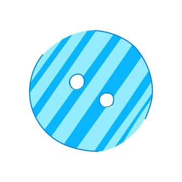 Sew sewing button cartoon vector illustration Stock Illustration