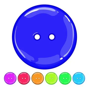 Sew sewing button cartoon vector graphic イラスト素材