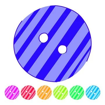 Sew sewing button vector cartoon graphic Stock Illustration