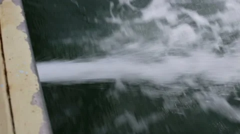 Sewage on the boat Stock Footage 63820932