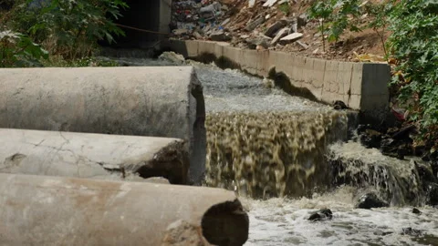 Sewage drainage system Stock Footage 139053670