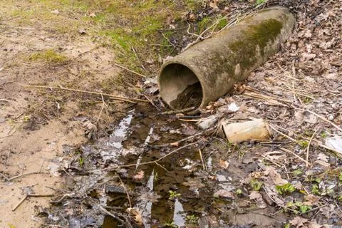 Sewage drainage system Foto stock