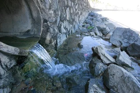 Sewage drainage system Stock Photos