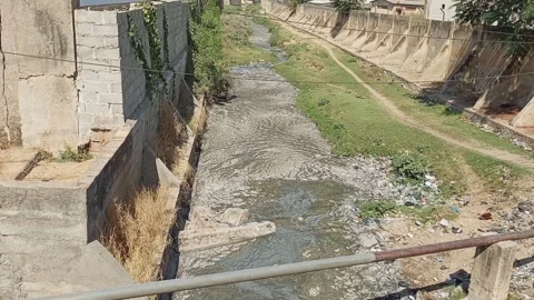 Sewage System View At Bompai Industrial Area Kano Nigeria 動画素材 323944884