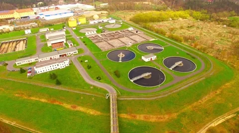 Sewage treatment. Stock Footage 62772799