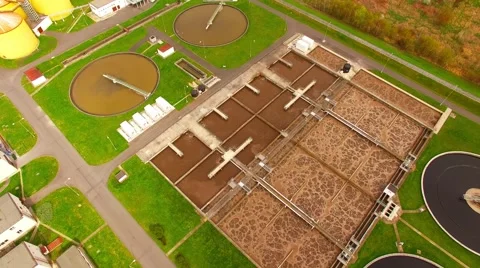 Sewage treatment. Stock Footage 62773039