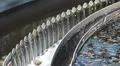 Sewage treatment plant. Waste water treatment - sedimentation tank - closeup HD Footage