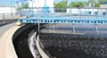 Sewage treatment plant. Waste water treatment - circular sedimentation tank HD Footage
