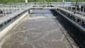 Sewage treatment plant. Waste water treatment, aeration tank HD Footage