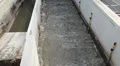 Sewage treatment plant. Waste water treatment. Pretreatment tank. HD Footage