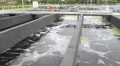 Sewage treatment plant. Waste water treatment plant HD Footage