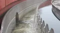 Sewage treatment plant - Waste water treatment (circular sedimentation tank) 11 HD Footage