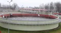 Sewage treatment plant - Waste water treatment - aerobic stabilization chamber. HD Footage