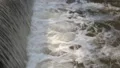 Sewage treatment plant. Water flowing in a tank HD Footage