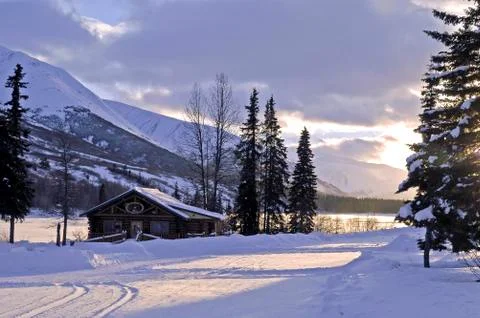 Seward snow Stock Photos