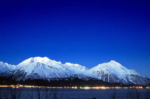 Seward snow Stock Photos