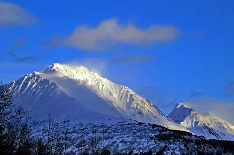 Seward snow Stock Photos