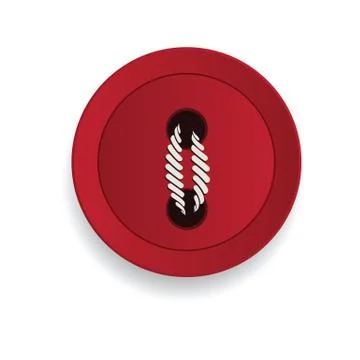 Sewed button Stock Illustration