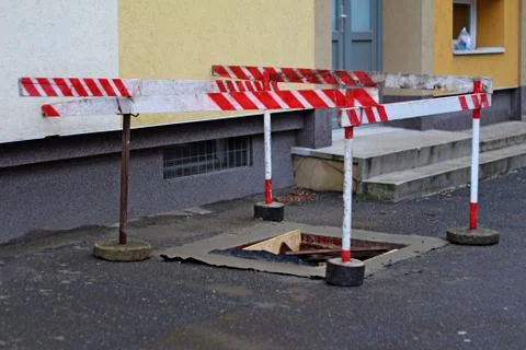Sewer Construction 02 Stockfoto's