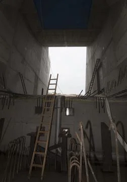 Sewer construction in hydraulic engineering Stock Photos