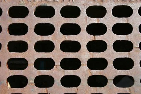 Sewer grate background Stock Photos